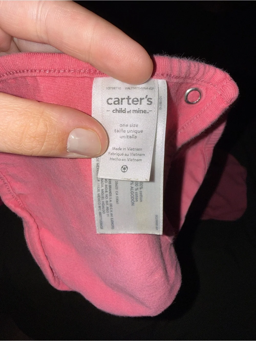 Carter's Pink Strawberry Bibs - 3 Pack